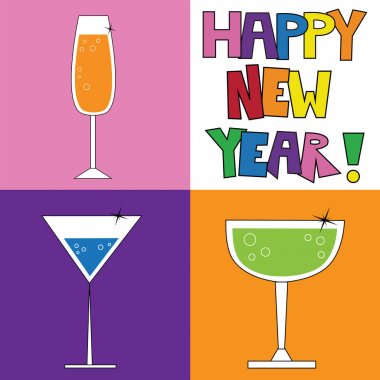 Mutlu yeni yıl içecekler