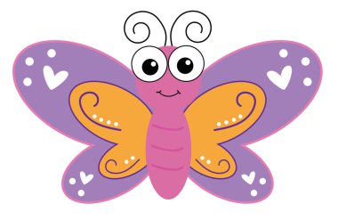 Renkli şirin kelebek