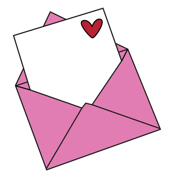 Carta feliz día de San Valentín — Vector de stock