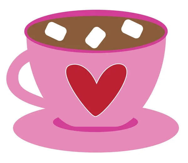 Amor corazón café — Archivo Imágenes Vectoriales