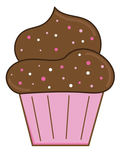 Valentinstag-Cupcake — Stockvektor