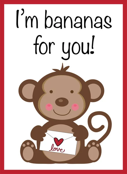 I Am Bananas For You — Stock Vector