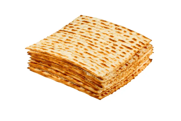 Matzo su sfondo bianco — Foto Stock