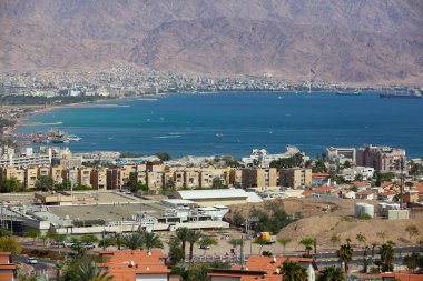 Eilat, İsrail - havadan görünümü
