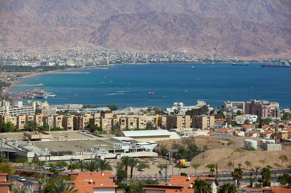 Eilat, İsrail - havadan görünümü — Stok fotoğraf