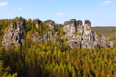 Sakson İsviçre doğal rezerv yakın dresden, Almanya