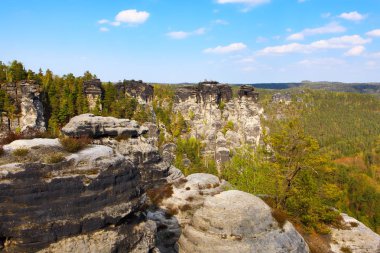Sakson İsviçre doğal rezerv yakın dresden, Almanya