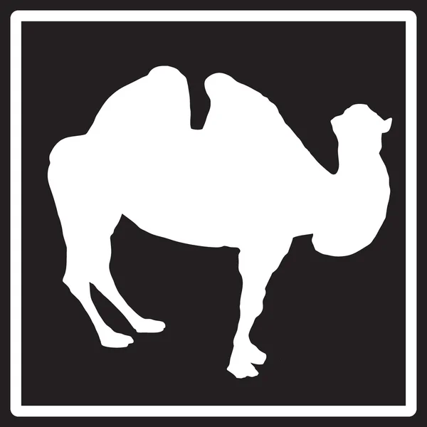Illustration vectorielle de stock Icône chameau — Image vectorielle