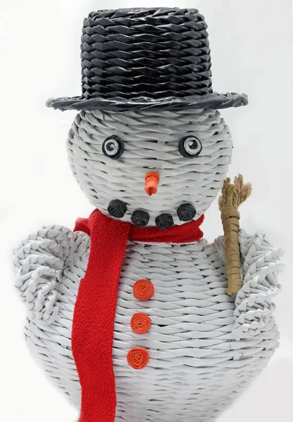 Christmas decorative snowman — Stock Photo, Image