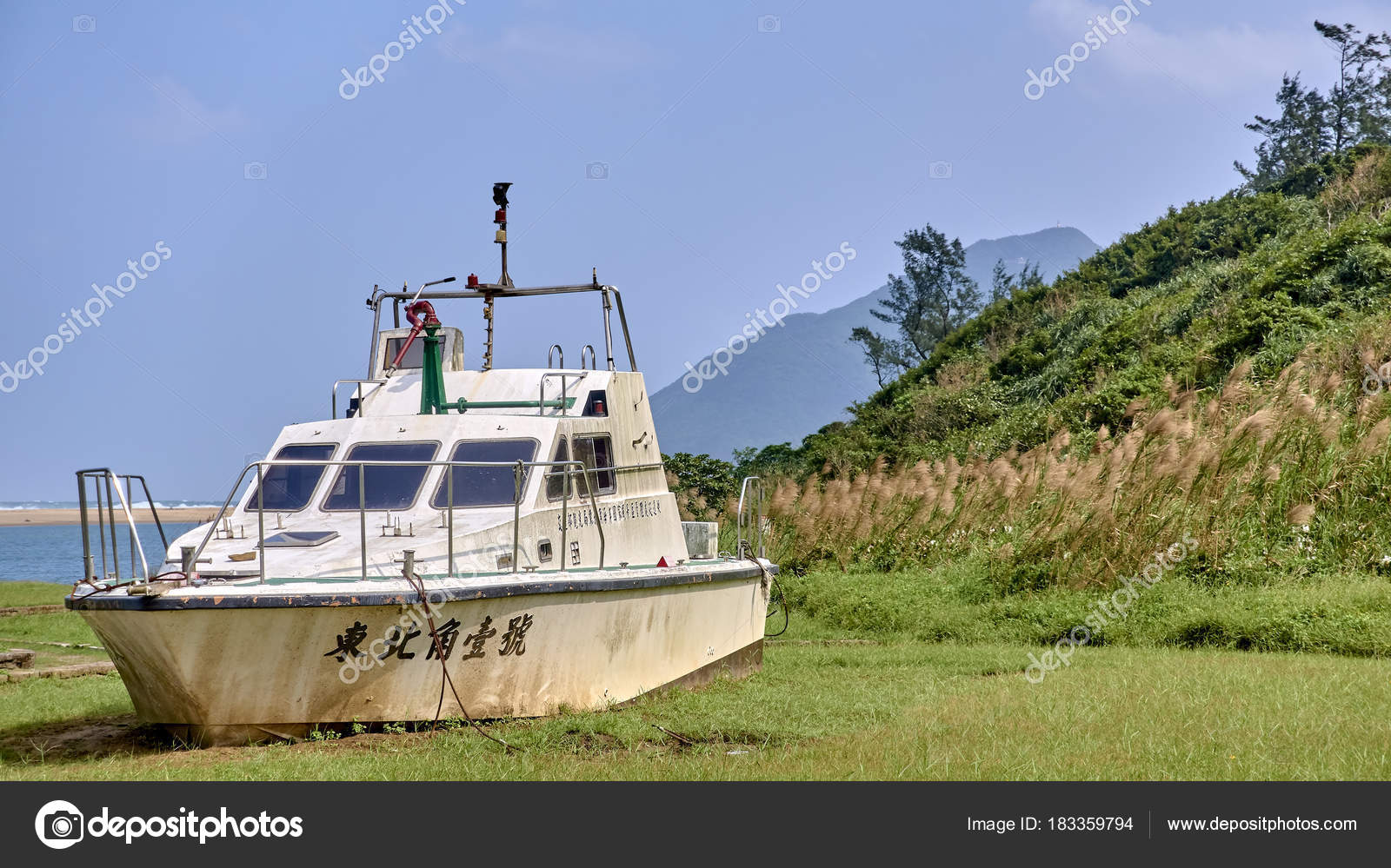 Fulong Taiwan 23 Octobre 2017 Bateau Sur La Plage Sur