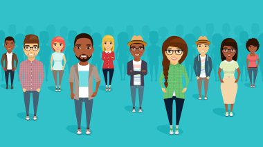 büyük bir grup insan.