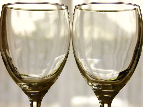 Two empty Glasses — Stock Photo, Image