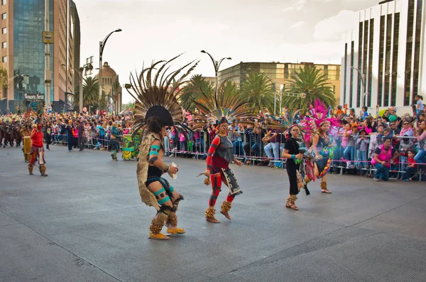 Den mrtvých Parade v Mexico city. — Stock fotografie