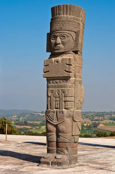 Atlantean figure in Tula. Mexico — Stock Photo, Image