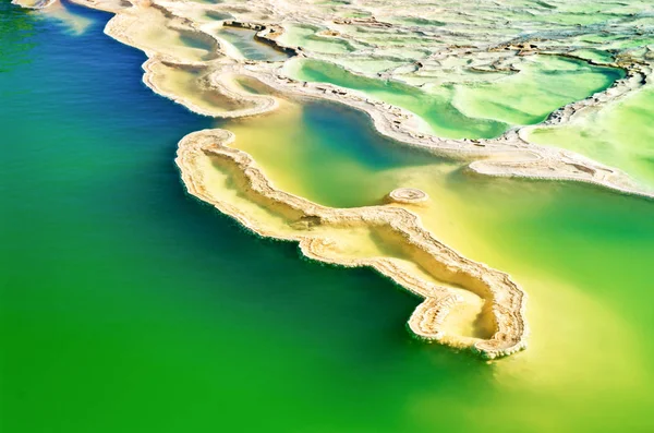 Hierve el agua in den zentralen Tälern von Oaxaca. Mexiko — Stockfoto