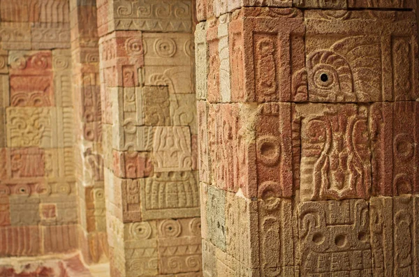 Innenhof der Säulen in teotihuacan — Stockfoto