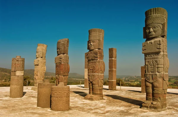 Atlantean figures in Tula. Mexico — Stock Photo, Image