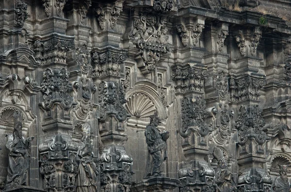 Elementen van de kathedraal op Zocalo — Stockfoto