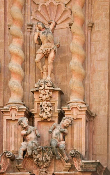 Detalj av Santa Prisca kyrka — Stockfoto