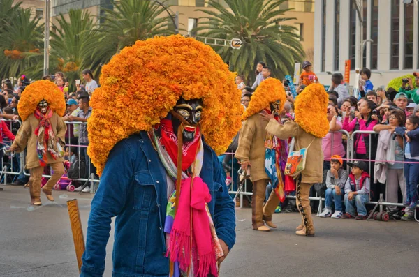 Dag van de dode parade in Mexico-stad. — Stockfoto