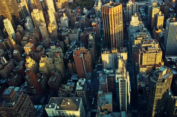 Vista superior de la ciudad de Nueva York — Foto de Stock