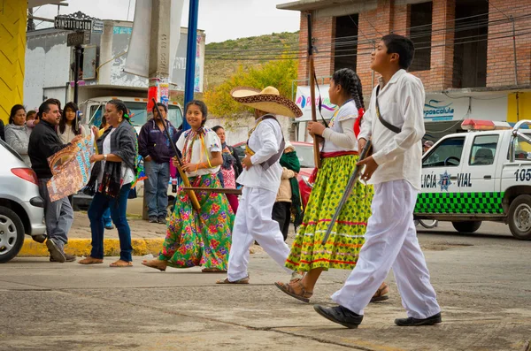 멕시코 혁명의 날 퍼레이드. — 스톡 사진