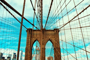 New York 'taki Brooklyn Köprüsü