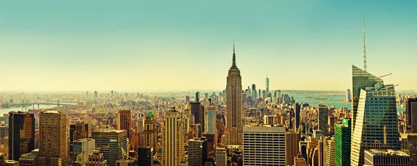 Вид зверху панораму Нью-Йорка — стокове фото
