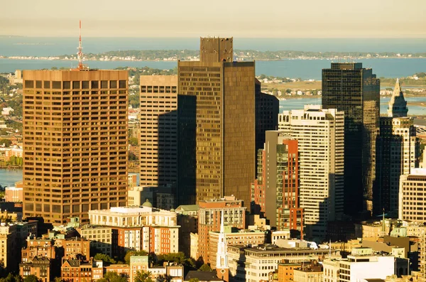 Blick von oben auf Boston — Stockfoto