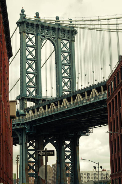 Manhattan Bridge in New York. USA