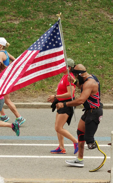 Maratón anual en Boston — Foto de Stock