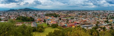 Cholula Puebla, Meksika için havadan görünümü