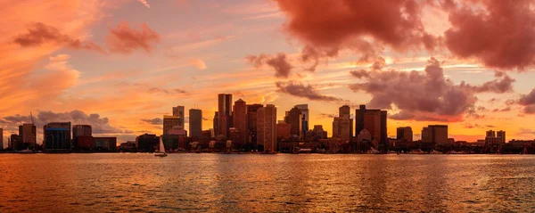 Distrito Financiero y Puerto en Boston — Foto de Stock