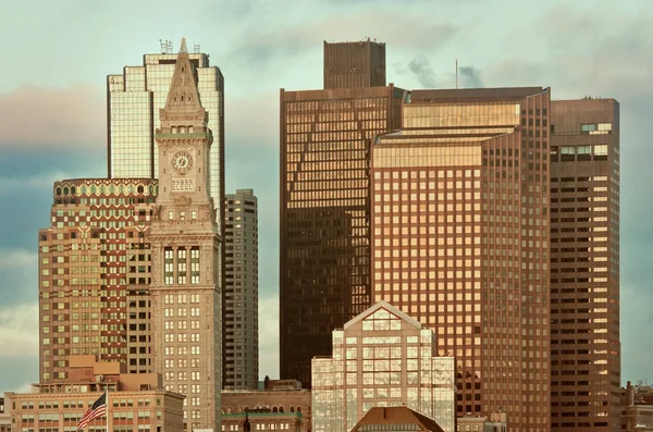 Vista del Distrito Financiero en Boston — Foto de Stock