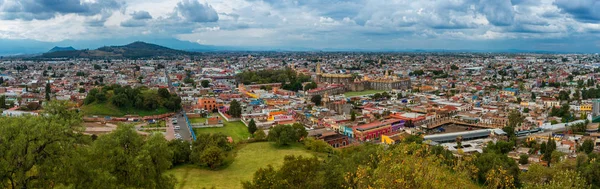 Letecký pohled na Cholula v Puebla, Mexiko — Stock fotografie