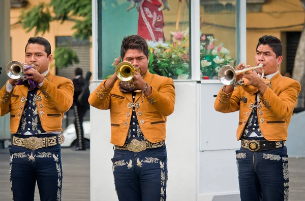 Mexicaanse muziek Mariachi band spelen — Stockfoto