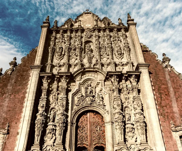 Tabernáculo Metropolitano na Praça Zocalo — Fotografia de Stock