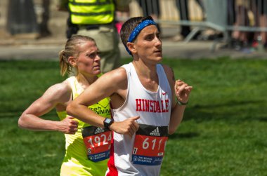 Boston'da yıllık marathon