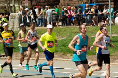 Boston'da yıllık marathon