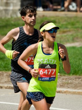 Boston'da yıllık marathon