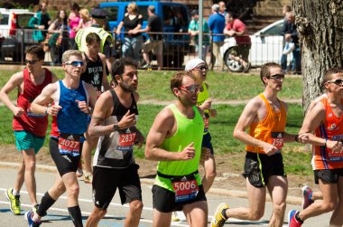 Boston'da yıllık marathon