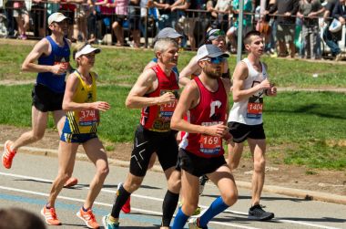 Boston'da yıllık marathon