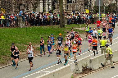 Boston'da yıllık marathon