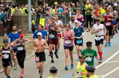 Boston'da yıllık marathon