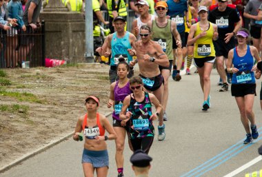 Boston'da yıllık marathon