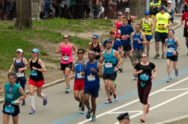 Boston'da yıllık marathon