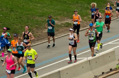 Boston'da yıllık marathon