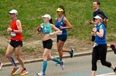 Boston'da yıllık marathon