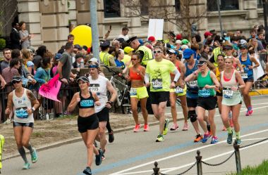 Boston'da yıllık marathon