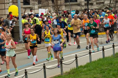 Boston'da yıllık marathon